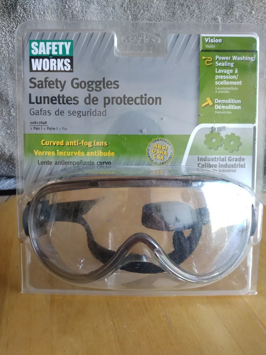 MSA Safety Works Safety Goggles 00817698 Anti fog eBay