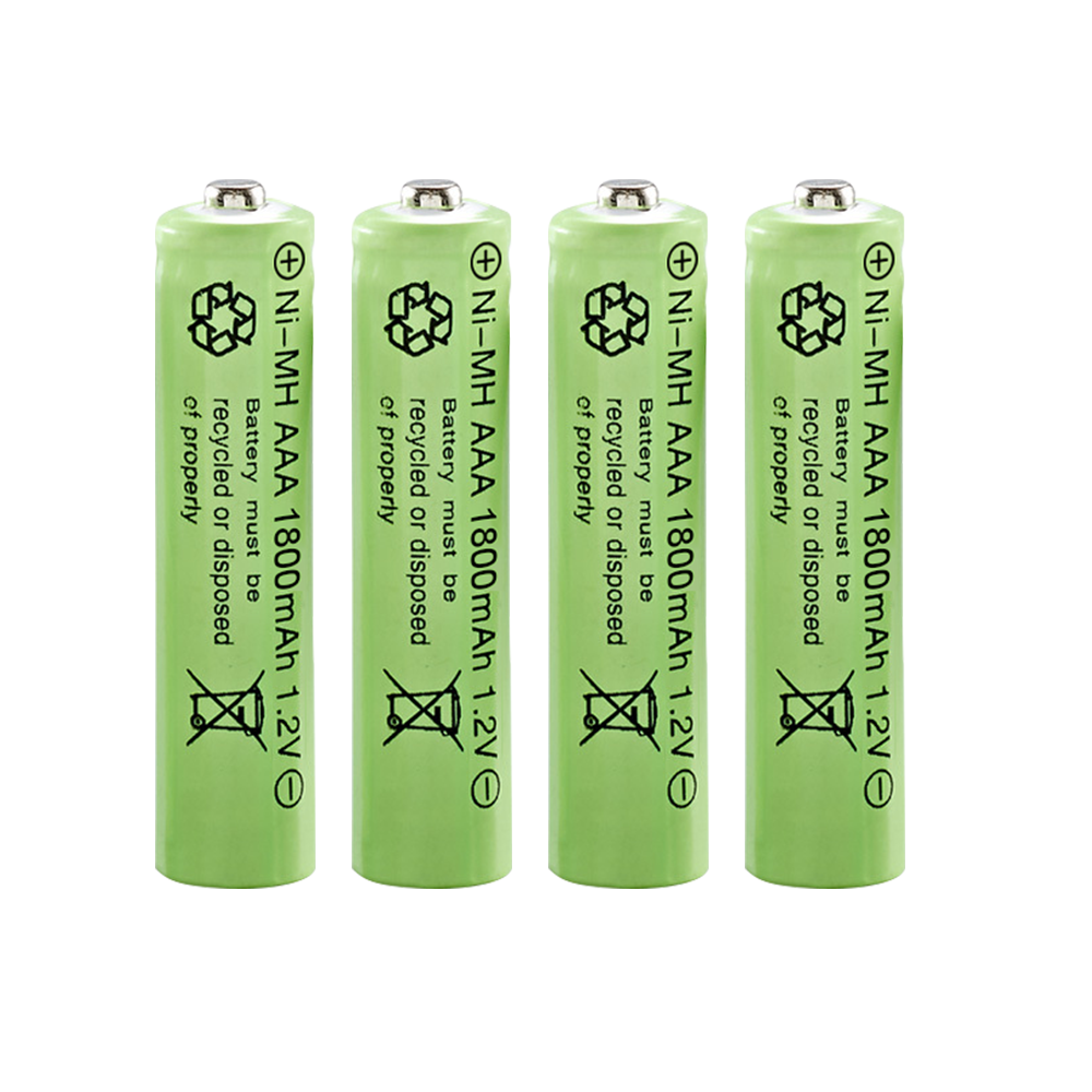 AAA Rechargeable Batteries for LED Lights Cordless Phones Includes Charger Lot-image