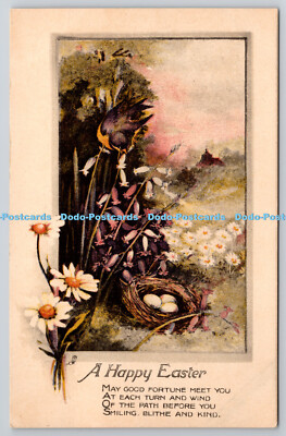 R775933 Frohe Ostern Blumen Nest Tuck Buntstift Nr. 913