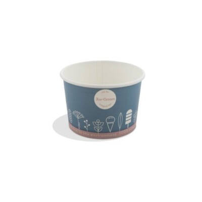 Tas-ty Eiswannen aus kompostierbarem Papier 3 Messlöffel 280 ml