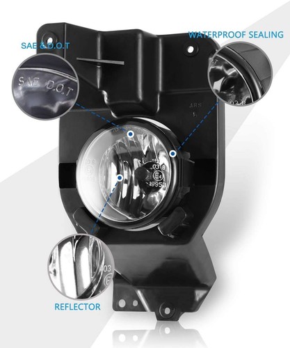 Fog Lights Compatible with Ford Explorer 2011-2015, Driving Fog Spot Lights R... - Picture 7 of 9