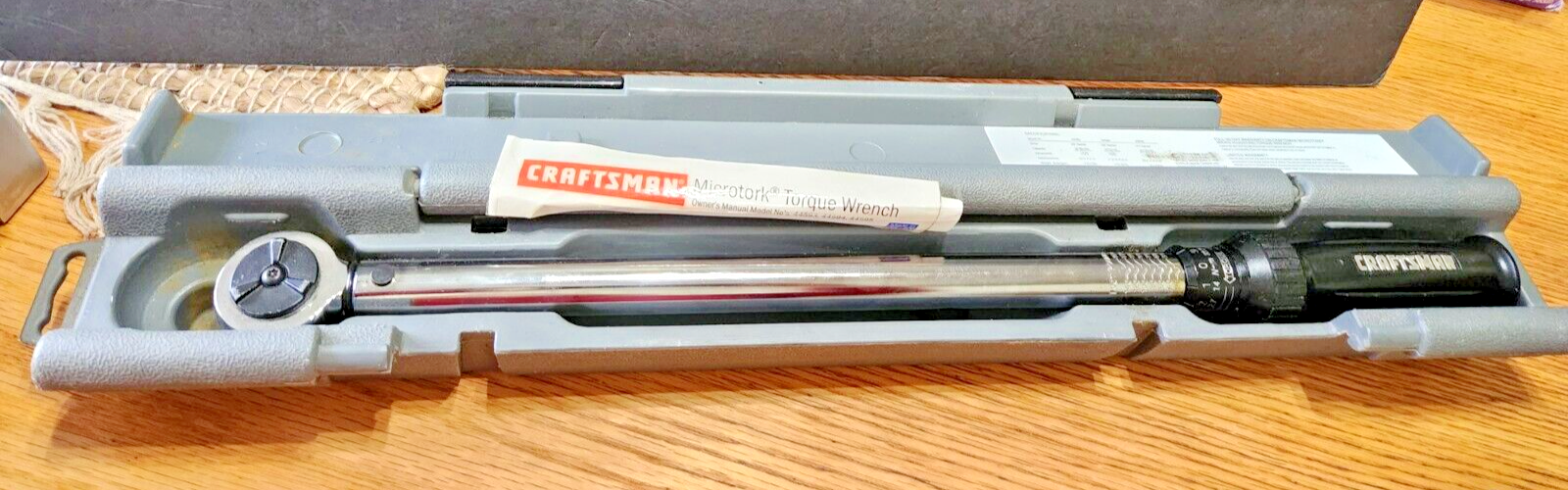 Craftsman 44595 1/2" Drive Microtork Torque Wrench with Case eBay