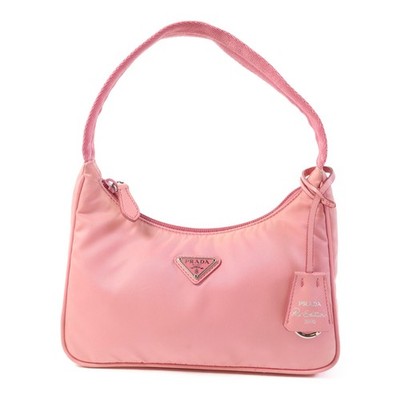 *15%OFF* PRADA Niryu Re-Edition 2000 Ginpaku handmade bag Handbag Pink Pink ...