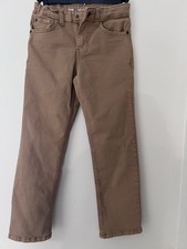 Cat  Jack Dark Khaki Pants Boys Size 8 Straight leg Adjustable Waist