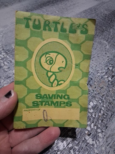 Vintage Turtles Records & Tapes Saving Stamps Booklet And Stamps Super Rad!