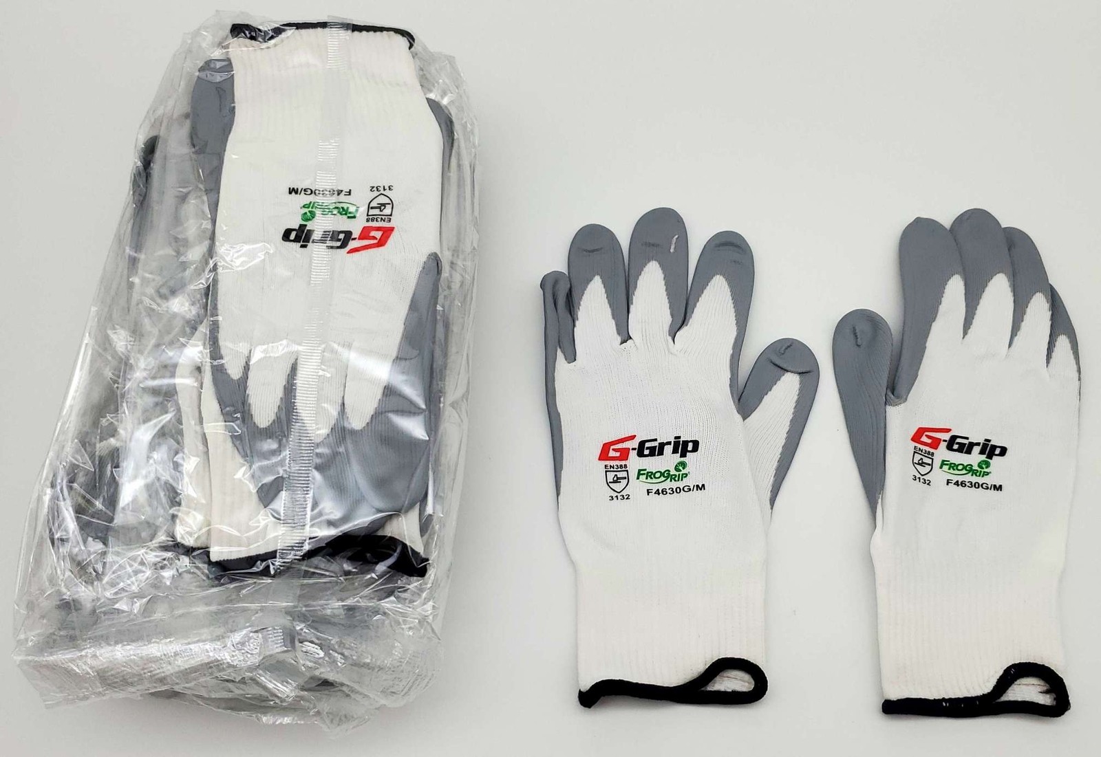 G-Grip Palm Nitrile Coated Work Gloves Size Medium 15 Gauge Seamless 12 Pairs