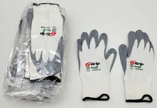 G-Grip Palm Nitrile Coated Work Gloves Size Medium 15 Gauge Seamless 12 Pairs