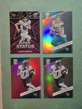 Trevor Lawrence + Travis Etienne Pink/Base 2023 Donruss Elite Jaguars Lot x4