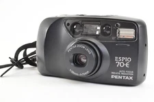 * Almost MINT * Pentax ESPIO 70E 70-E Point & Shoot Black 35mm Film Camera JAPAN