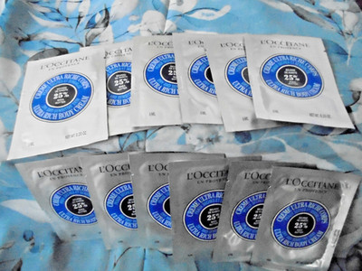 L'Occitane SET Shea Ultra Rich Body Cream Sachets 96ml + Handcreme Sachets 51 ml