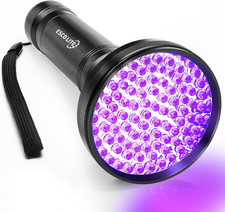 ESCO LITE Black Light UV Flashlight, 100 LED Black Light for Pet Urine Detection