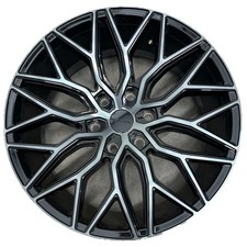 20" Liquid Metal Hawk Wheel 20X9 +25 6X139.7 CB 78.1 Black Machined Alloy Rim