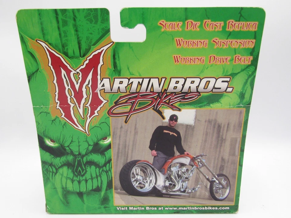 BICICLETAS MARTIN BROS. TRITURADORA DE CALAVERAS PÚRPURA RÉPLICA DIECAST SÚPER RARA Foto 2 de 4