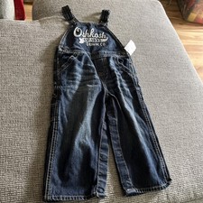 Oshkosh B Gosh Bib Overalls Vestback Blue Denim 24 Months Farmer NWT T5