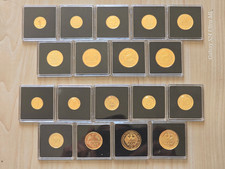 70 Jahre Deutsche M&uuml;nzgeschichte Ost-West 1 Pfennig bis 2 Mark *24K Vergoldet*