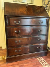 Vintage Bureau Writing Desk with Drawers