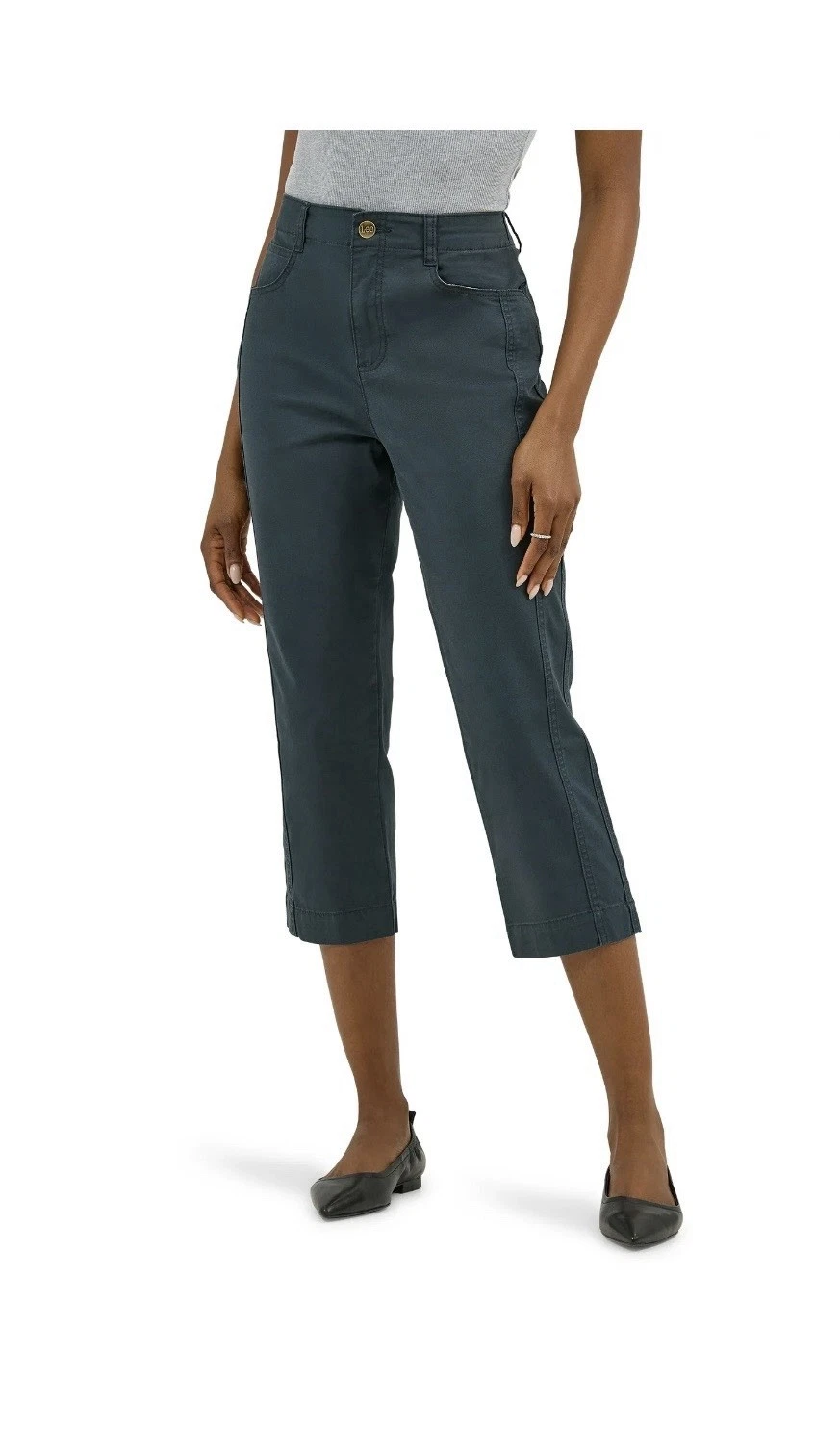 Lee Charcoal Capri Pants Size 18