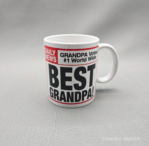 Best Grandpa Voted #1 World Wide Grandpa Coffee Tea Ceramic Mug With Handle