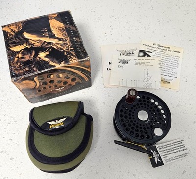 Fenwick F68 Fly Fishing Reel W/ Pouch,  Box