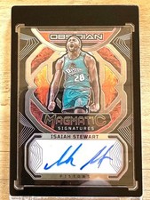2022-23 Panini Obsidian Magmatic  Isaiah Stewart Detoit Pistons Auto /75 #MS-ISD