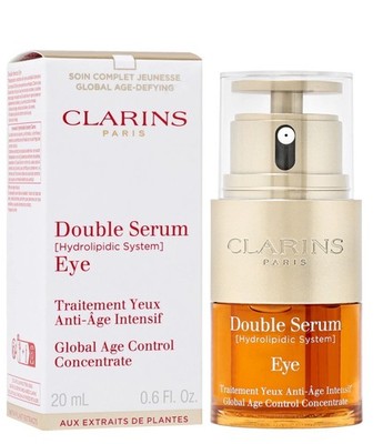 Clarins Double Serum Eye Global Age Control Concentrate - 0.67 FL OZ /20 ML. NIB