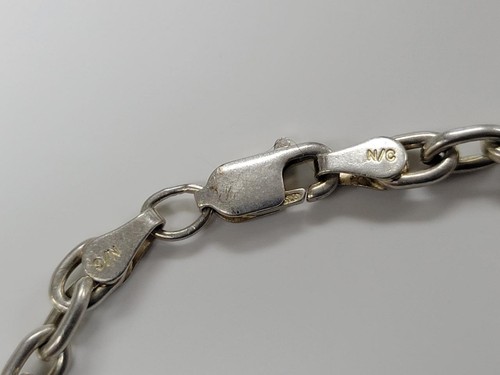 Moon Star Sun Charm Sterling Silver Bracelet w/ Diamonds ~ 7" ~ 9.8g ~ 4-F415 - Afbeelding 2 van 9