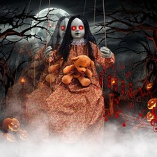 Halloween Animatronic Scary Outdoor Decoration, Sound and Motion Activated