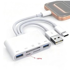 5 in 1 Memory Card Reader USB 3.0 OTG Adapter SD Card Reader For iPhone/iPad LOT
