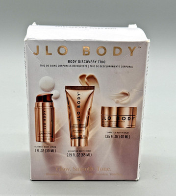 JLo Beauty Body Discovery Trio New In Box Body Serum, Cream, Booty Balm
