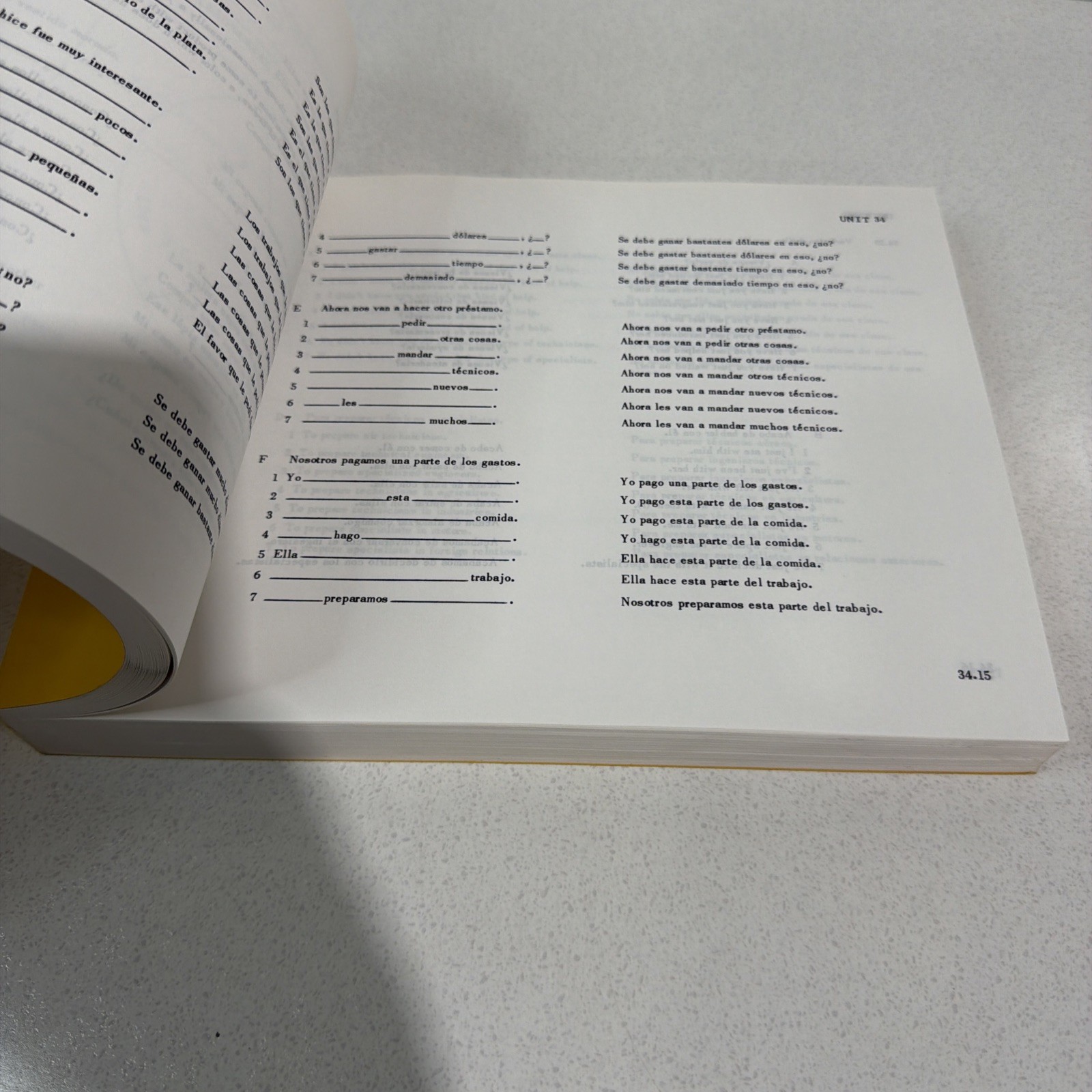 Foreign Service Institute Books Spanish Basic Course Units 31-45 (1959 ...