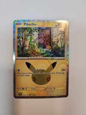 Carta Pokemon Pikachu 39/128 30° Anniversario