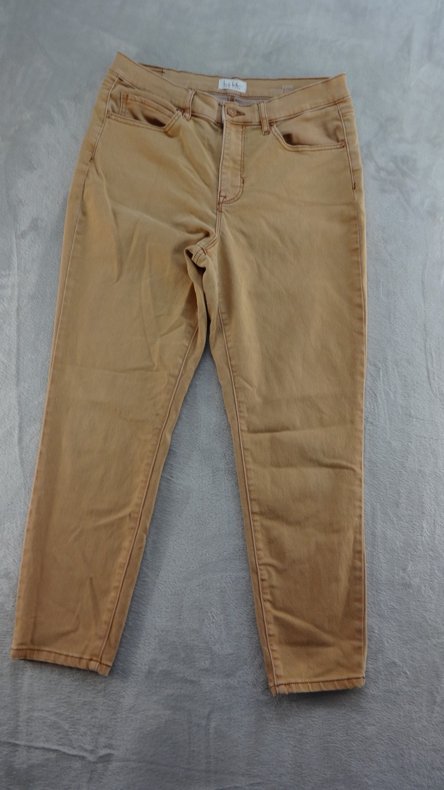 Nicole Miller Soho High Rise Ankle Skinny Jeans Womens Size 10 Tan Stretch