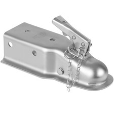 Vevor Straight Trailer Coupler For 2-inch Hitch Ball 3-inch Channel 5000 Lbs