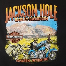 Harley-Davidson | Womans Large, Jackson Hole WY, Grand Tetons, 2020 Graphic