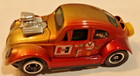 Tyco 8818 Funny VW Gold Red Hurst w Decals Tyco Pro Chassis HO Slot Car