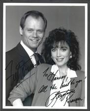 Fred Dryer & Stepfanie Kramer - Signed Autograph 8x10 Photo - Hunter
