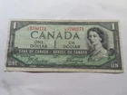 X5 Canada Bank of Canada 1954 $1 Banknote Devi's Face