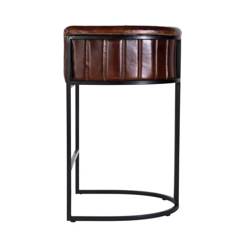 Butler Specialty Company Rockford 29" Seat Height Leather Bar Stool-Brown - Picture 3 of 5