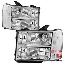 Headlight Assembly Compatible with 2007-2013 GMC Sierra 1500/2007-2014 Sierra