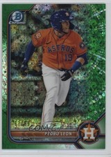 2022 Bowman Chrome Prospects Green Mini-Diamond Refractor 93/99 Pedro Leon 1ok2