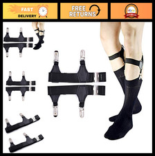Adjustable Men's Sock Garters - 2-Pack Sturdy Clip Suspenders for Comfort  Styl