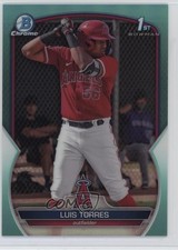 2023 Bowman Chrome Prospects Aqua Refractor 7/125 Luis Torres #BCP-155 0kz8