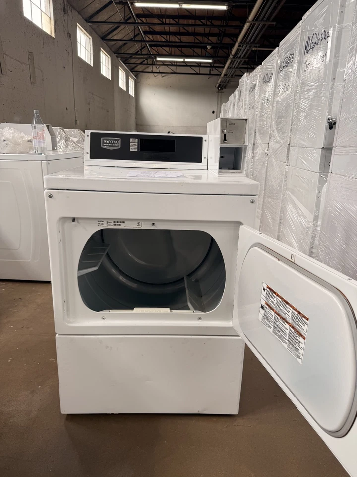 Maytag Coin Operated Gas Dryer - MDE18PD Commercial Front Load Dryer - Used - Image 2 of 4
