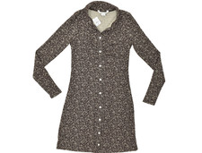 American Eagle Outfitters Women's Brown Floral Mini Dress Regular Size S NEW