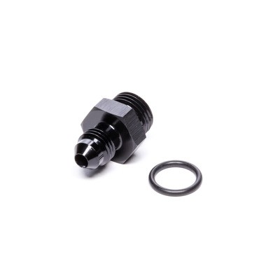 Vibrant 16822, One Fitting Adapter 4AN Flare to 6AN O-Ring Black Aluminum