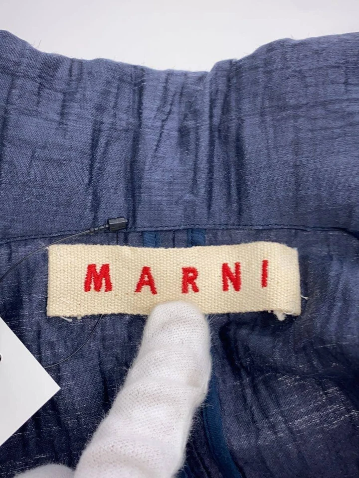 MARNI Buttonless Tailored Jacket blue 38 - Image 3 of 4