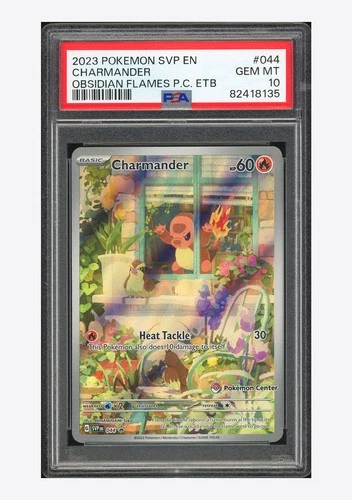 Pokemon PSA 10 Charmander Promo 2023 044 Obsidian Flames Pokemon Center ETB ENG