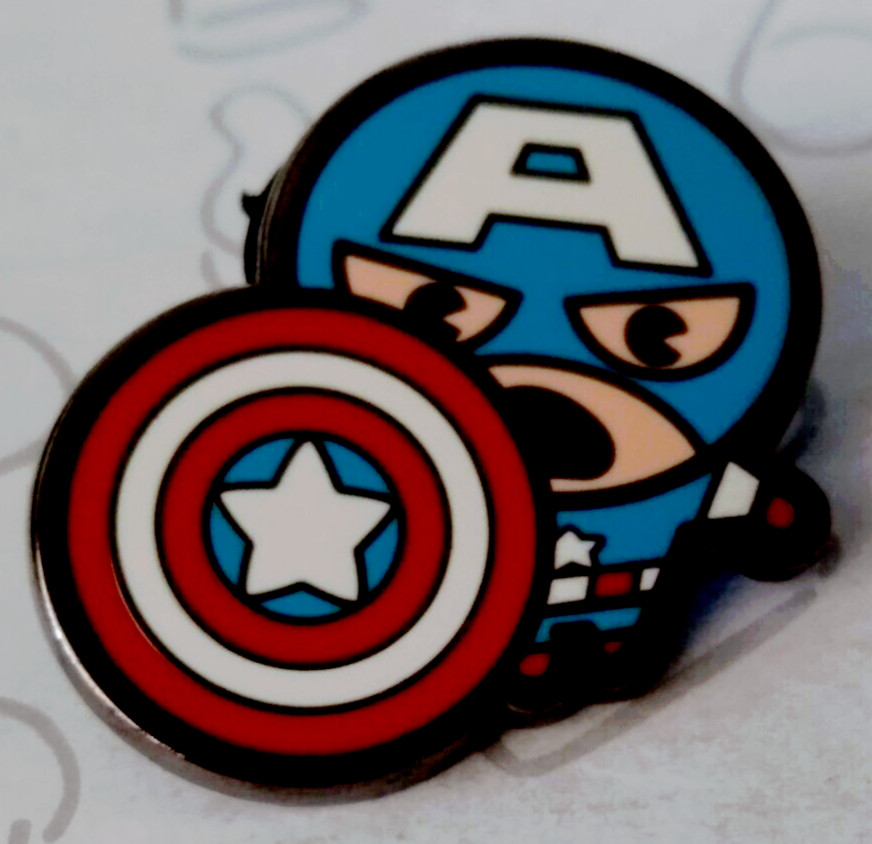 Captain America Marvel Kawaii Art Mystery Avengers 2015 Disney Pin 109954