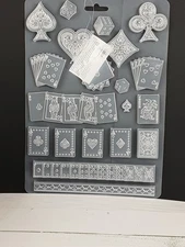 NEW Stamperia Maxi Mould 8.5x11 Playing Cards 4588 20 Card Shape Themes