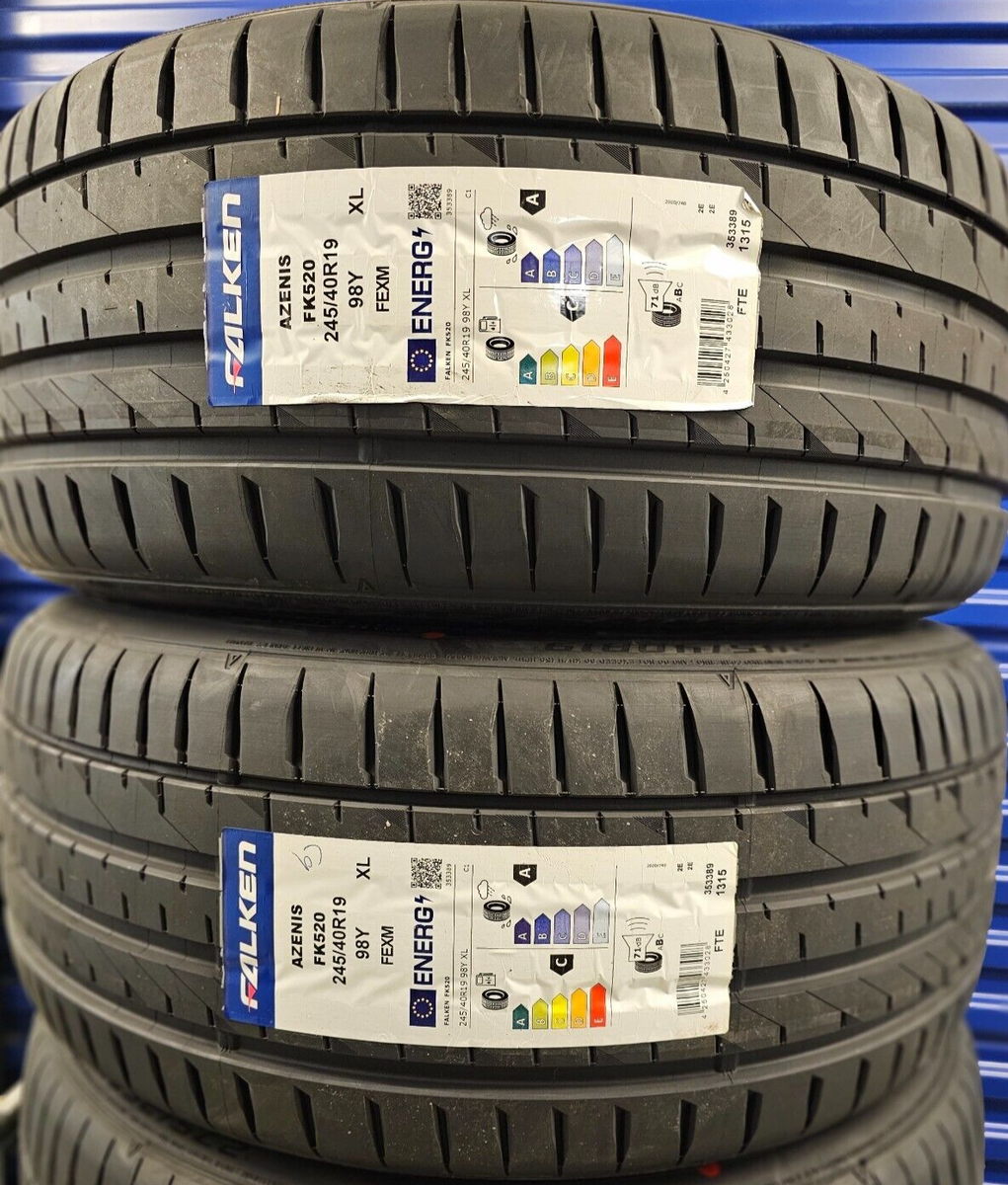ファルケン アゼニス FK520 245/40R19 2X FALKEN AZENIS FK520 245/40 ZRFT19 XL 98Y RUNFLAT TYRES 245 40